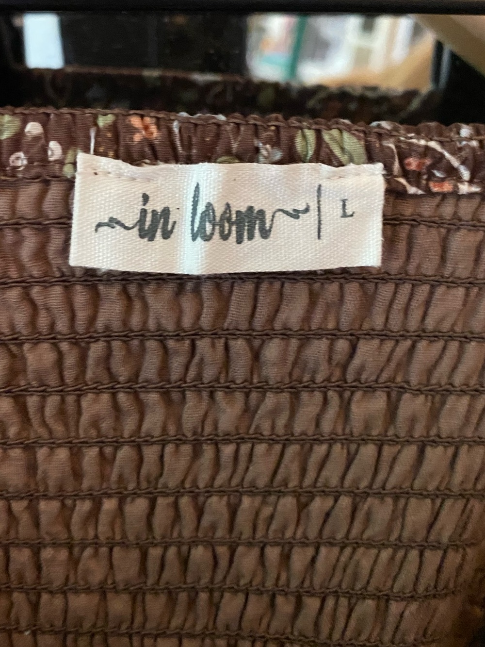 In Loom Floral Paisley Dress in in Brown Sz L - Picture 8 of 8
